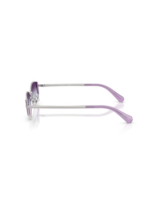 Swarovski Black Sk7035D 4001U7 Sunglasses Metal Round Normal Shaded