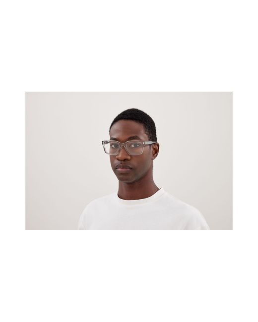 Gucci Black Gg2071Ol 005 Optical Frames Acetate Transparent Squared for men