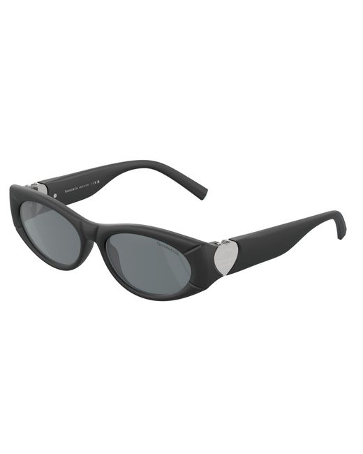Tiffany & Co Black Tf4222U 84136G Sunglasses Injected Round Mirrored Mirror