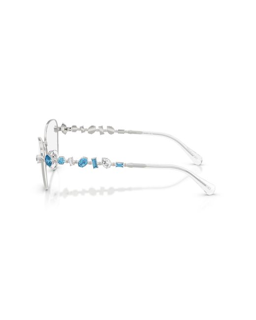 Swarovski Black Sk1024 401A Optical Frames Metal Cat Eye Normal