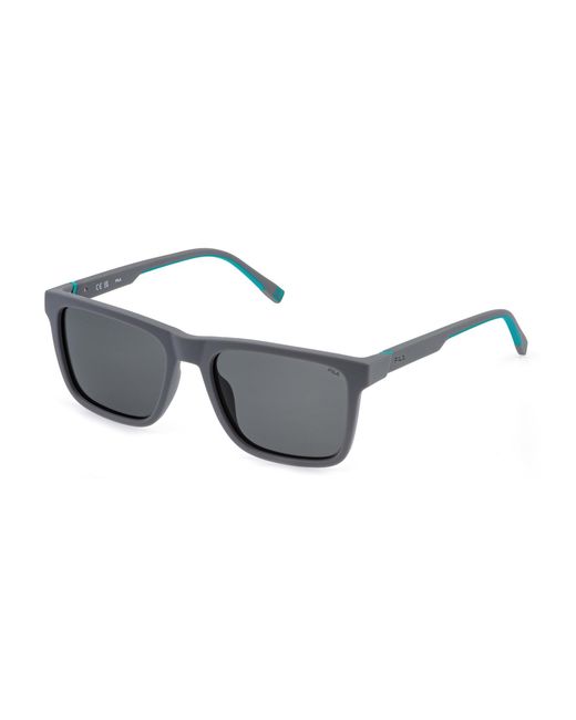 Fila Black Sfid21 R43P Sunglasses Injected Squared for men
