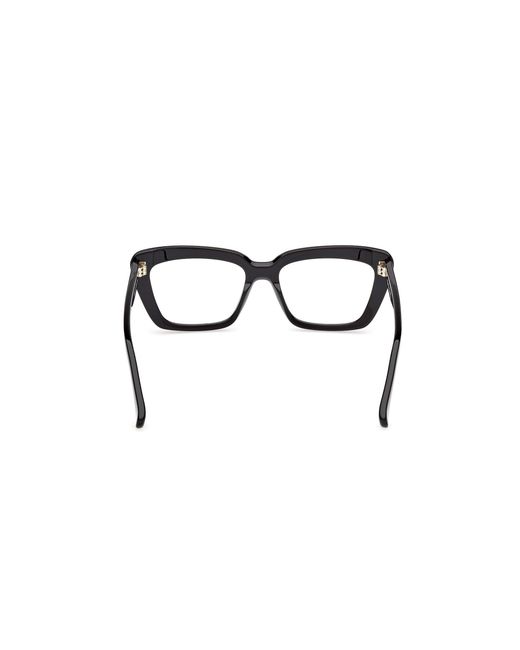 Max Mara Black Mm5210 001 Optical Frames Acetate Cat Eye Normal