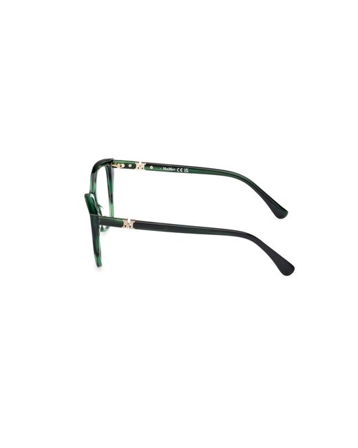 Max Mara Black Mm5036 098 Optical Frames Acetate Squared Normal