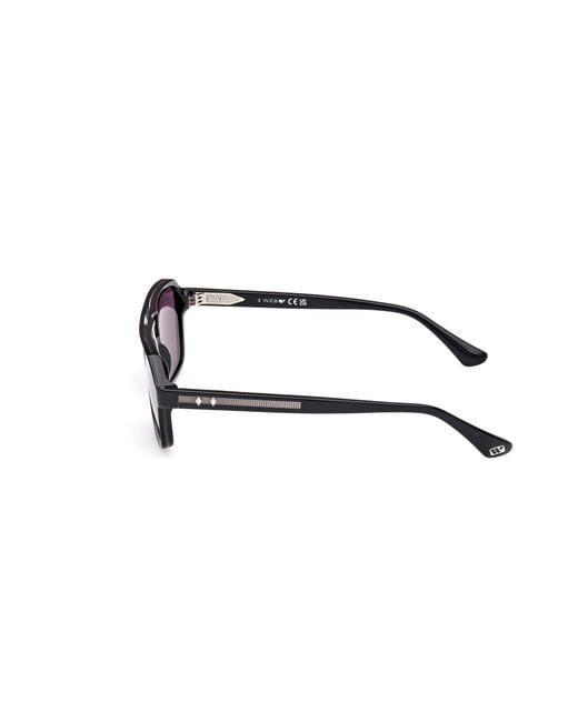 Web Black We0376 05A Sunglasses Acetate Smoke Squared Normal for men