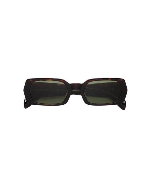 Retrosuperfuture Green St6 L'Altro Sunglasses Acetate Squared Normal
