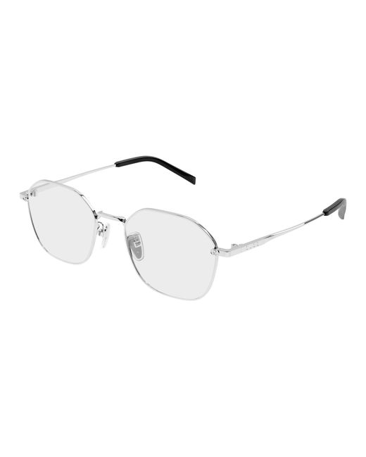 Gucci Black Gg1956Ok 002 Optical Frames Metal Transparent Squared