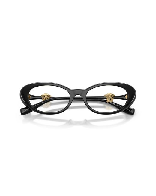 Versace Black Ve3381U Gb1 Optical Frames Injected Round Normal