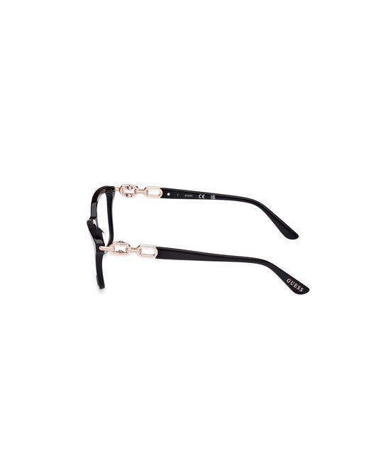 Guess Black Gu50181 001 Optical Frames Acetate Squared Normal