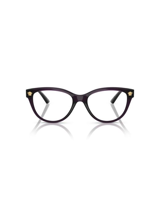Versace Black Ve3365U 5263 Optical Frames Injected Transparent Cat Eye Normal