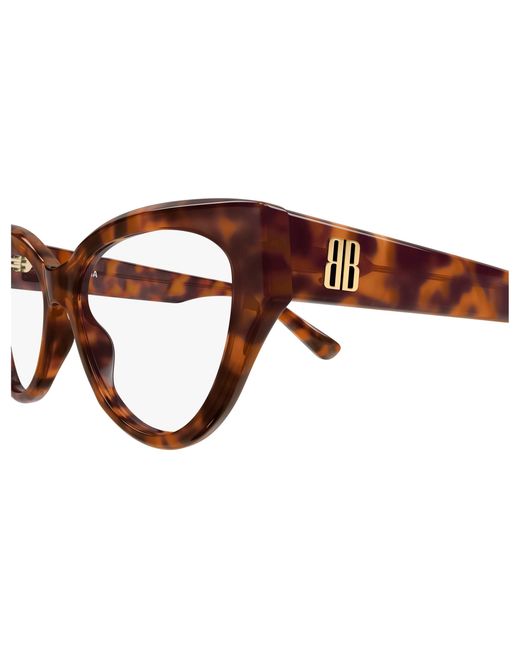 Balenciaga Black Bb0482O 002 Optical Frames Acetate Transparent Cat Eye