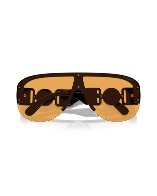Versace Black Ve4391 Gb1/7 Sunglasses Nylon Geometric Normal for men