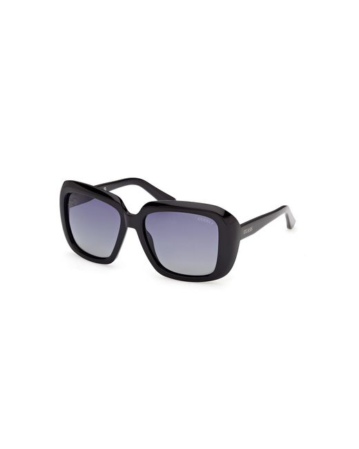 Guess Black Gu00288 01D Sunglasses Injected Smoke Squared Polarized