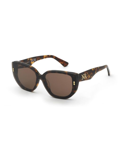 Nina Ricci Black Unr465 745 Optical Frames Acetate Geometric Normal