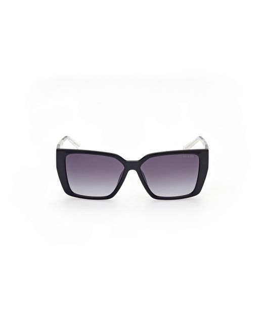Guess Black Gu7818 01B Sunglasses Injected Smoke Squared Normal Shaded