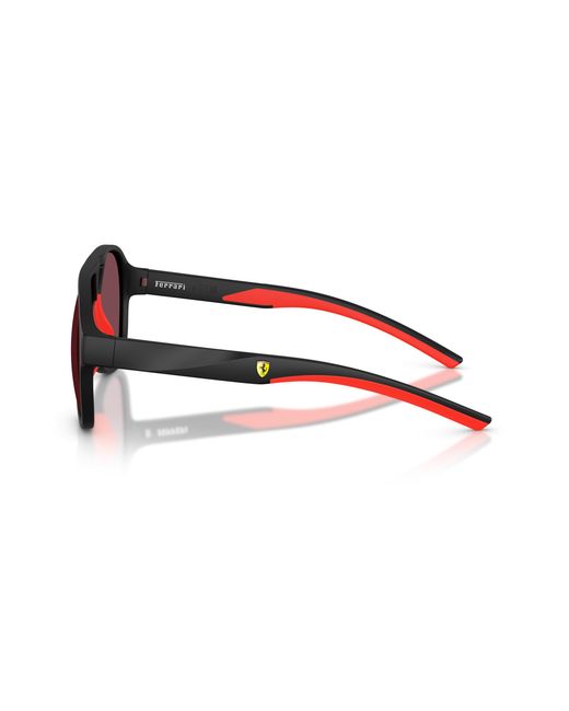 FERRARI SCUDERIA Black Fz6014U 504/1E Sunglasses Injected Pilot Normal