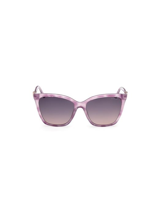 Guess Purple Gu00191 80Z Sunglasses Injected Squared Normal