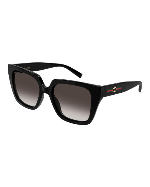 Gucci Black Gg2102S 005 Sunglasses Injected Butterfly