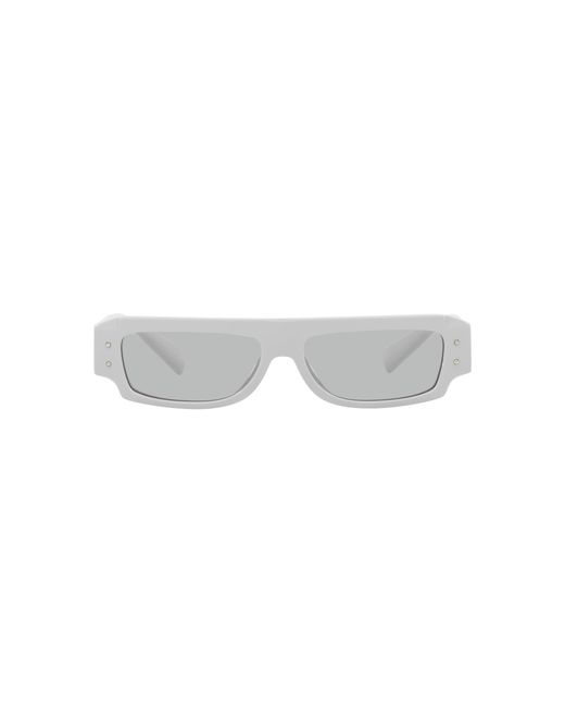 Dolce & Gabbana White Dg4458 341887 Sunglasses Acetate Squared Normal for men