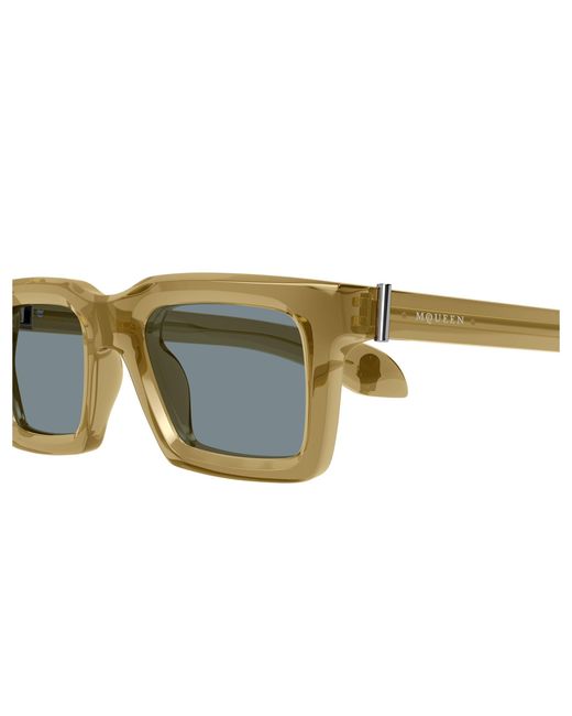 McQueen Black Am0506S 007 Sunglasses Acetate Squared for men