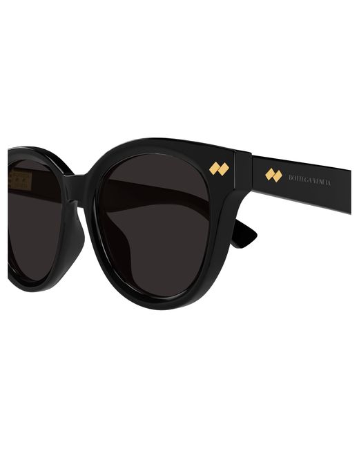 Bottega Veneta Black Bv1352Sk 001 Sunglasses Acetate Round