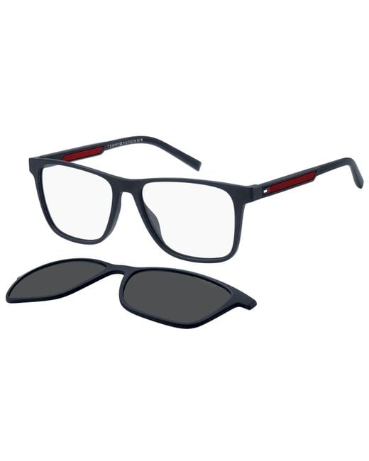 Tommy Hilfiger White Th 2203/C 8Ru/M9 Optical Frames Eco-Poliame Squared Polarized for men