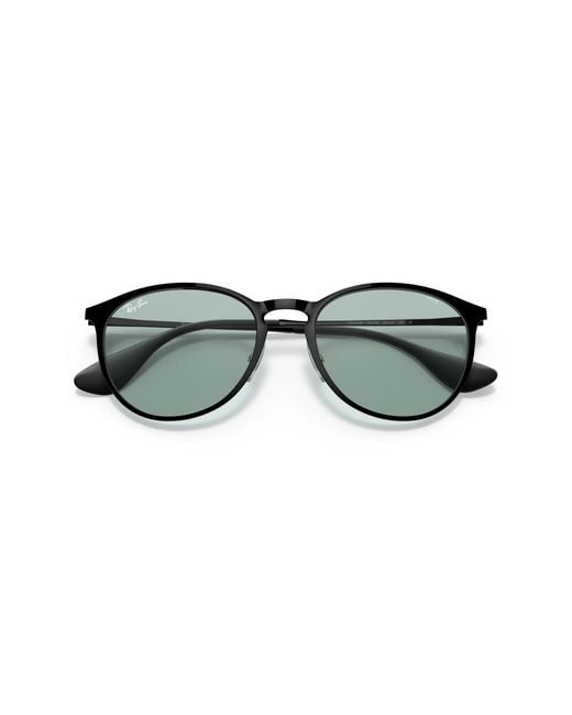 Ray-Ban Black Erika Metal Evolve Sunglasses Frame Green Lenses