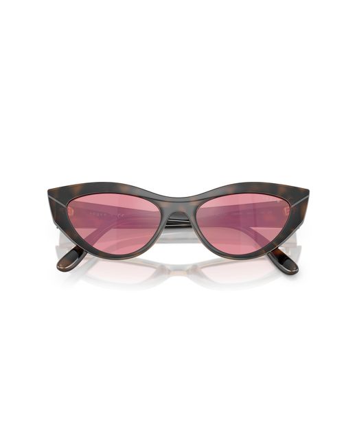 Vogue Eyewear Black Vo5637Su 2386F6 Sunglasses Nylon Cat Eye Mirrored