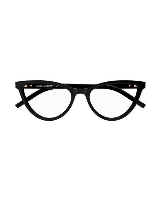 Saint Laurent Black Sl M164 002 Optical Frames Acetate Transparent Cat Eye