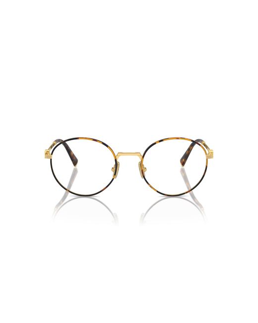 Miu Miu Black Mu 52Xv 14U1O1 Optical Frames Metal Transparent Round Normal