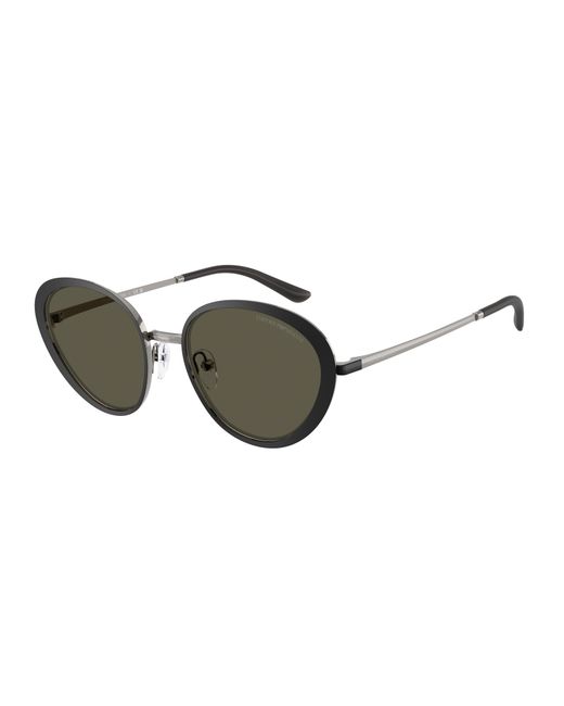 Emporio Armani Black Ea2177 300187 Sunglasses Metal Geometric Normal