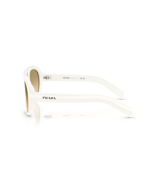 Prada Black Pr C05S 17K20S Sunglasses Acetate Geometric Normal Nuanced