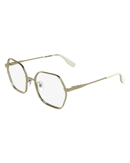Karl Lagerfeld Black Kl363 715 Optical Frames Metal Squared Normal