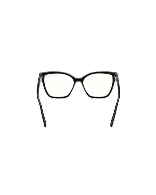Tom Ford Black Ft5812-B 001 Optical Frames Acetate Butterfly Normal
