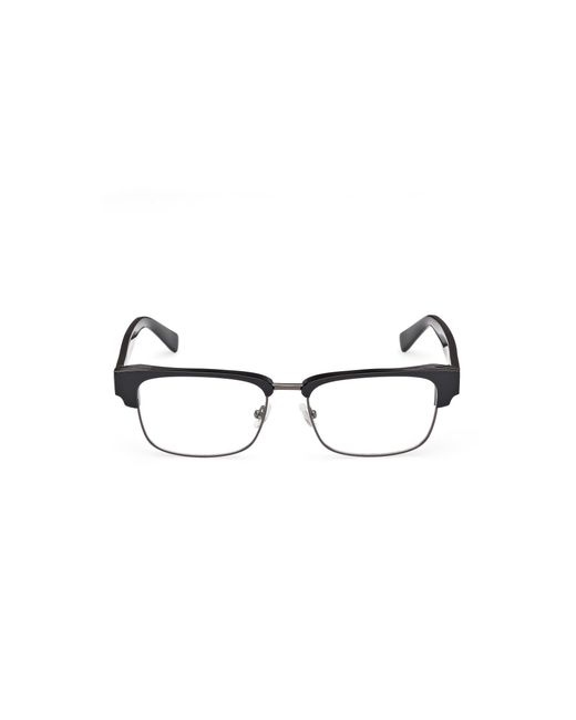 Guess Black Gu50330 001 Optical Frames Acetate Squared Normal for men