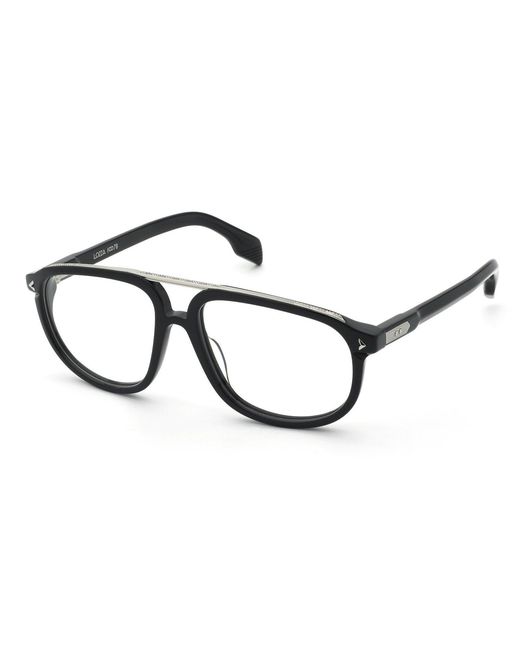 Lozza Black Vl4392M Adagio 8 Arte 700Y Optical Frames Acetate Squared for men