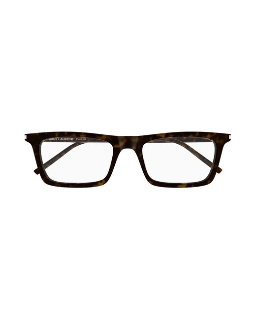 Saint Laurent Black Sl 890 Betty Thin Opt 002 Optical Frames Acetate Transparent Squared