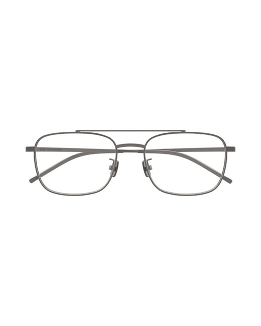 Bottega Veneta Black Bv1425Oa 003 Optical Frames Titanium Transparent Squared