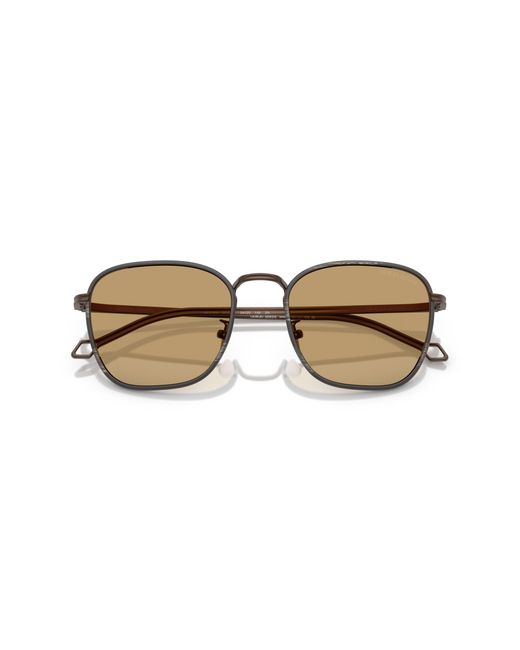 Giorgio Armani Black Ar6164J 300673 Sunglasses Steel Squared Normal for men
