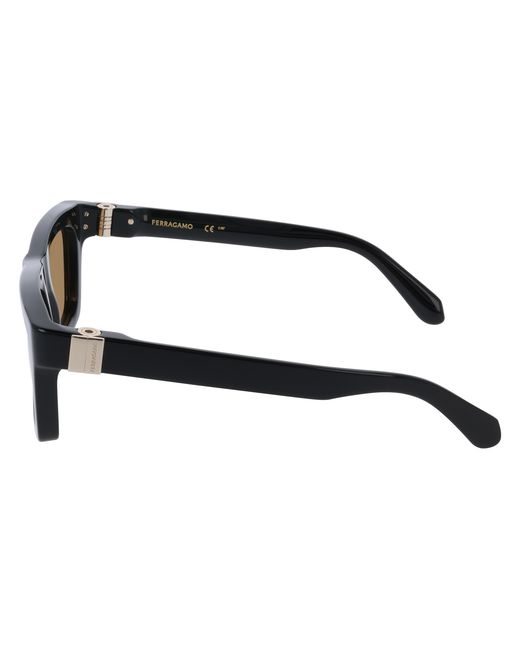 Ferragamo Black Sf2071S 011 Sunglasses Acetate Squared Normal for men