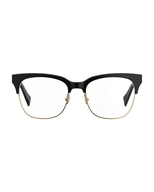 Moschino Black Mos519 807 Optical Frames Outlet Acetate Squared