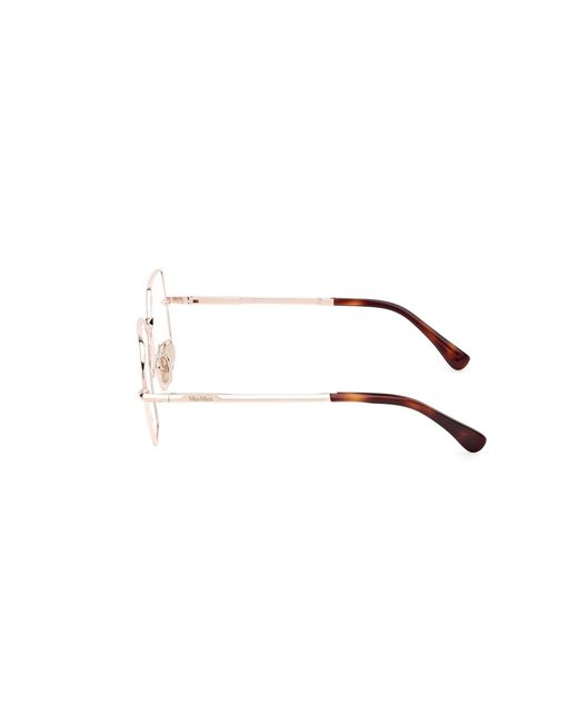 Max Mara Black Mm5154 032 Optical Frames Metal Round Normal