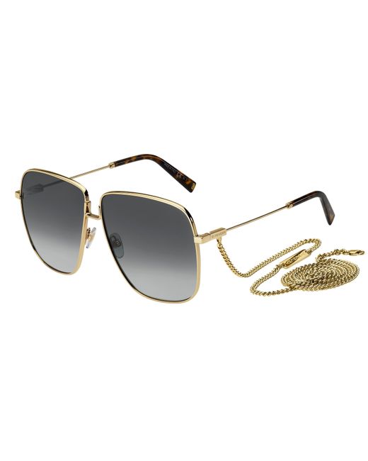 Givenchy Black Gv 7183/S J5G/9O Sunglasses Metal Squared Normal Shaded