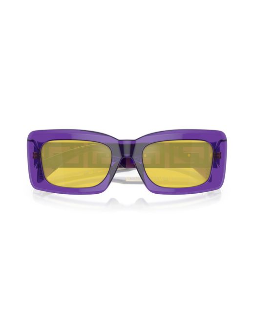 Versace Black Ve4444U 5408V9 Sunglasses Acetate Squared Normal Mirror