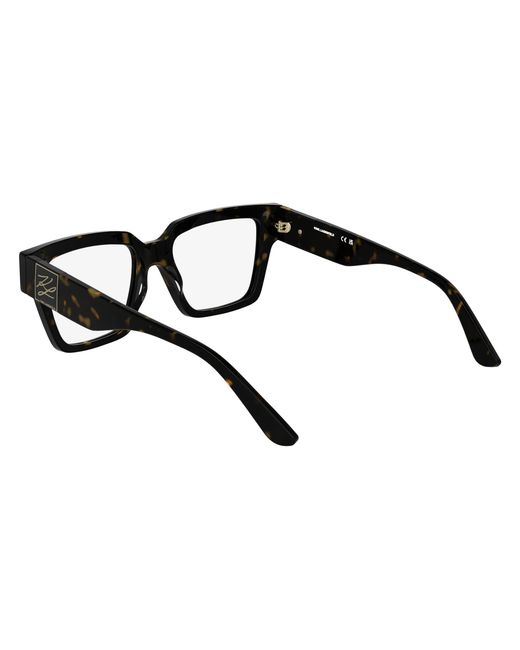 Karl Lagerfeld Black Kl6196 242 Optical Frames Acetate Squared Normal