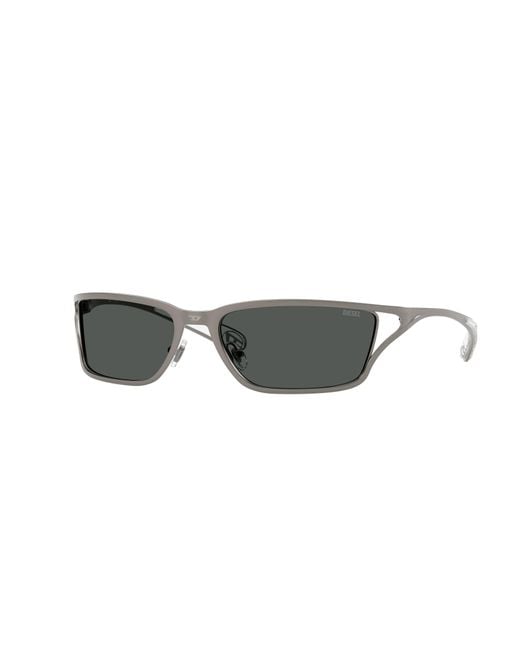 DIESEL Black Dl1015 100987 Sunglasses Metal Squared Normal