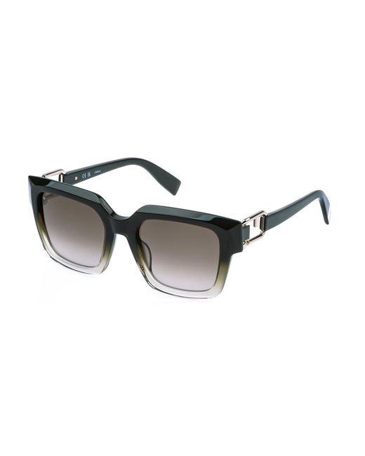 Furla Black Sfu981 07C7 Sunglasses Acetate Squared Normal Nuanced