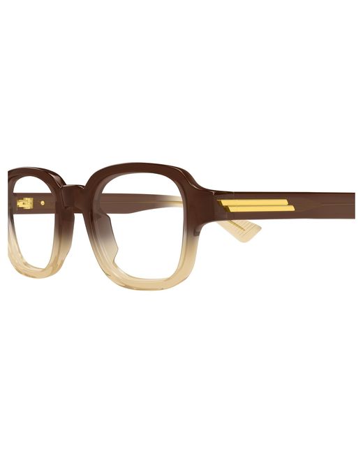 Bottega Veneta Black Bv1462O 008 Optical Frames Acetate Transparent Squared for men