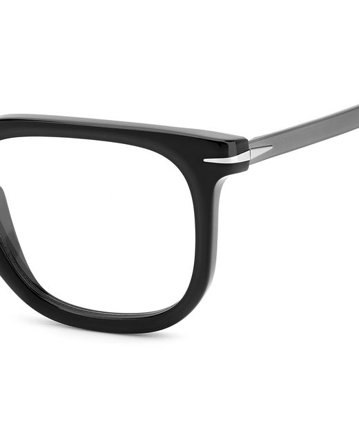 David Beckham Black Db 7119 Ans Optical Frames Acetate Squared for men