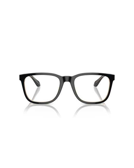 Giorgio Armani Black Ar7255 6084 Optical Frames Acetate Transparent Pillow Normal for men