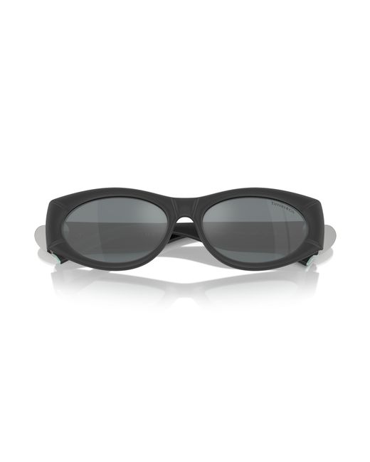 Tiffany & Co Black Tf4222U 84136G Sunglasses Injected Round Mirrored Mirror